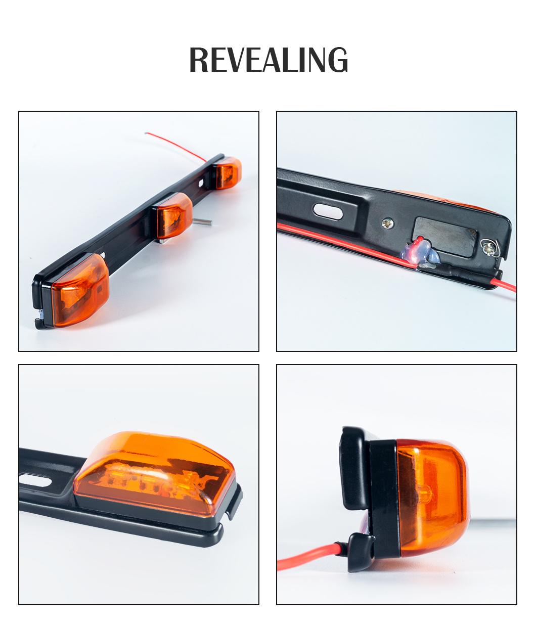 Marker Light Trailer Sealed Stainless Steel Trailer Identification LED Light Bar