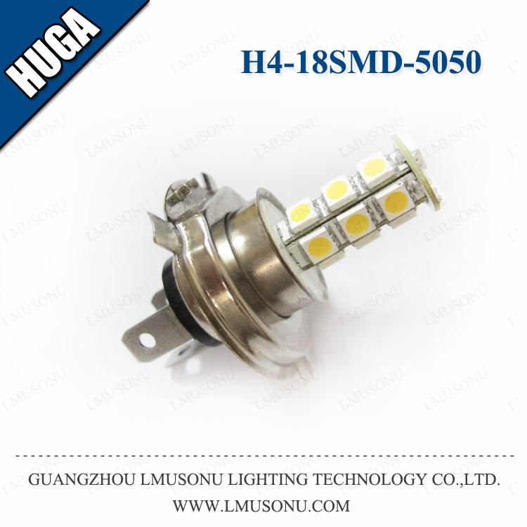 H4 18SMD 5050 LED Fog Lamp Bulb for Car