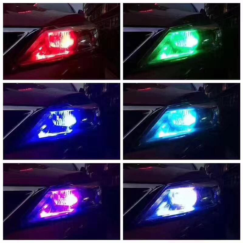 T10 5050 6SMD RGB LED Auto Lights with Remote Controller