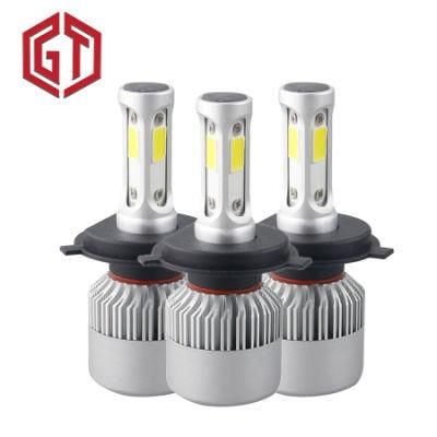 Auto Lighting Wholesale Three Side Head Lamp COB 72W 8000 Lumens 6500K Conversion Kit S2 Car LED Headlight Bulb