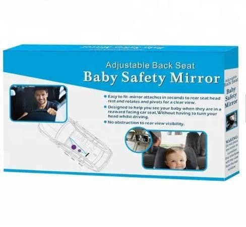 360 Degree Swivel Wide Clear Rear View Baby Car Mirror for Back Seat