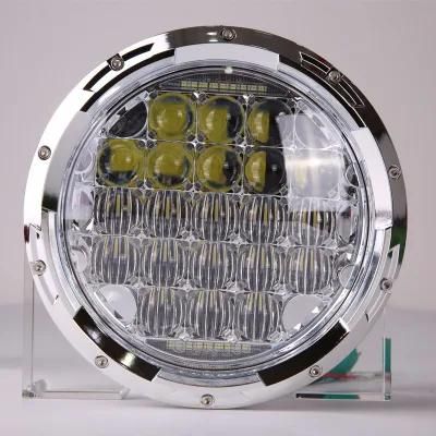 5D Lens 7&quot; Round 126W LED Replacement Headlamp H4 Hi/Low Beam Headlight