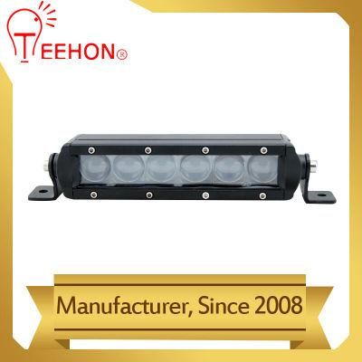 Single Row 4D Lens 30W LED Light Bar Car