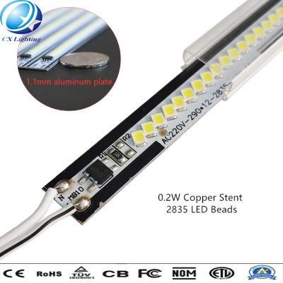 220V LED light bar LED strips ultrathin 2835 chips LED tubes cabinet advertising light box