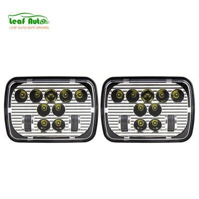 65W 5X7 Inch 7X6 Inch Projector Headlight for Chevrolet Jeep Cherokee Xj High Low Beam LED Headlights 5X7&quot;
