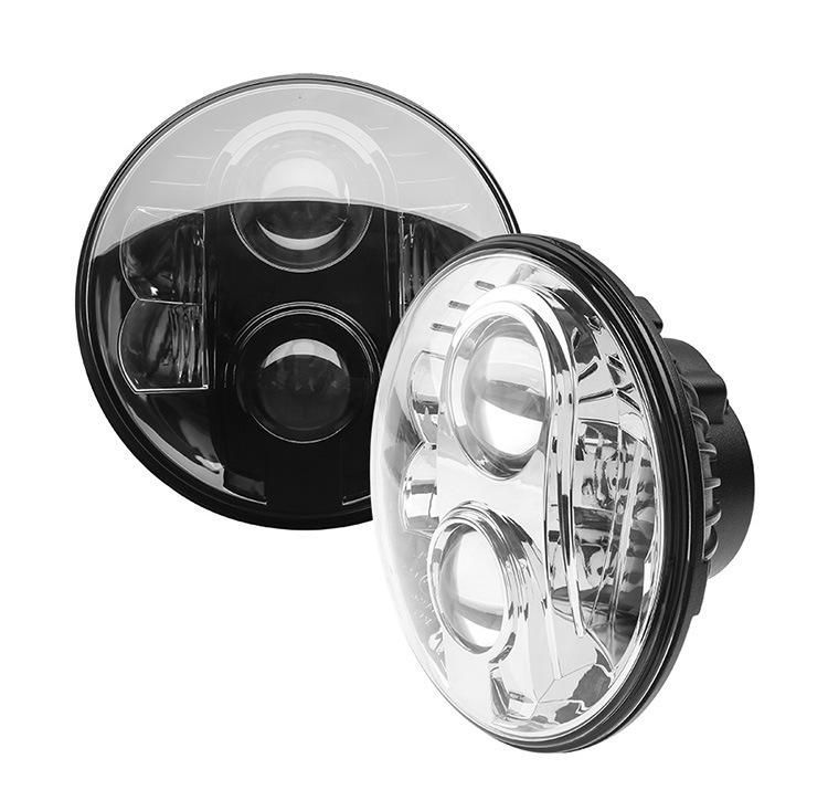 7 Inch 80W LED Headlight for Jeep Wrangler Lada 4X4 Defender High Low Beam 7" Round Headlamp