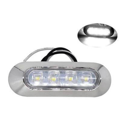 4-LED Interior Boat Lights Blue Utility Slim Strip Bar Light