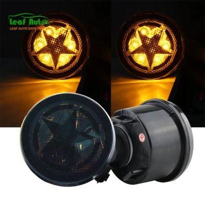 Jeep Wrangler Jk LED Smoker Turn Signal Light Jk Fender Flare Light Amber Color Five Star