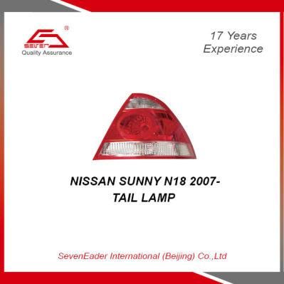 High Quality Auto Car Tail Light Lamp for Nissan Sunny N18 2007-