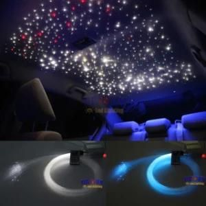 Hot LED Twinkle Ceiling Lights Fiber Optic Star 10W RGBW Lighting Kit with Cable for Car Roof Decoration
