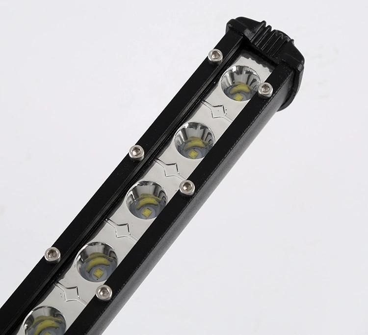 Slim Spot Flood 18W LED Single Row Light Bar Ruck Offroad ATV SUV