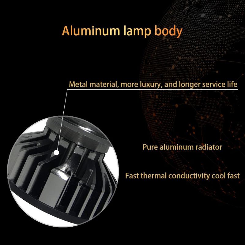 Manufacture Factory F2 Csp LED Headlight H1 H3 H4 H7 H8 H9 H11 9005 9006 12V 24 Vanti-Interference Driver 3000K 4300K 5000K 6500K 8000K 12000K