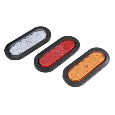 10LED Oval Side Marker Lamp Truck Trun Signal Tail Light