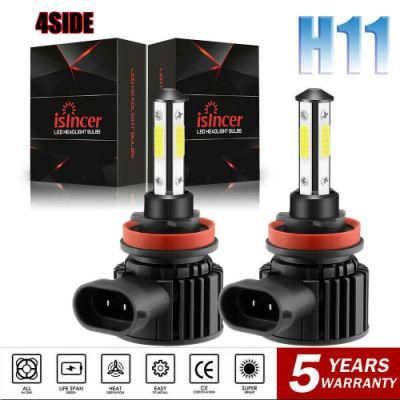 Powerful Super Bright LED Bulb LED Headlight H11 Auto Lamp Car Automobiles LED Head Lamp 12V 24V 8000K Blue Light