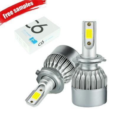 72W 7200lm C6 H13 LED Headlight Conversion Kit 2016 New Arrival High Light LED Lamp for Car