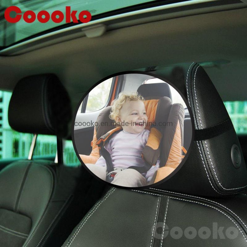 Large Wide Rear Facing Shatterproof Adjustable Infant Kids Round Baby Car Mirror