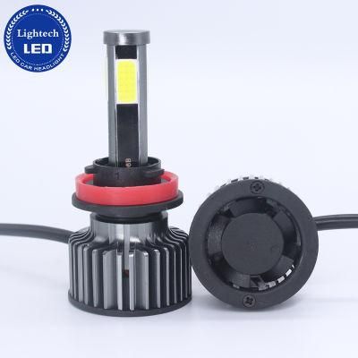 Car LED Headlight 4sides LED Bulbs Auto Light H11