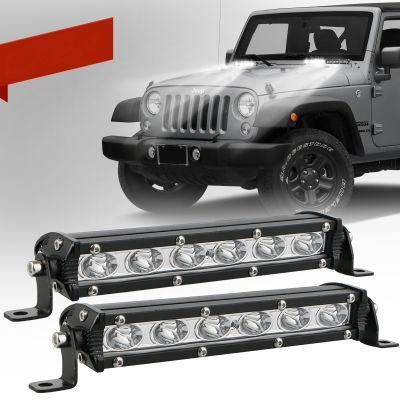 18W Light Bar Working Light 12V 24V Tractor Truck SUV ATV Car Grille Inside Install Single Row of Driving Lamp