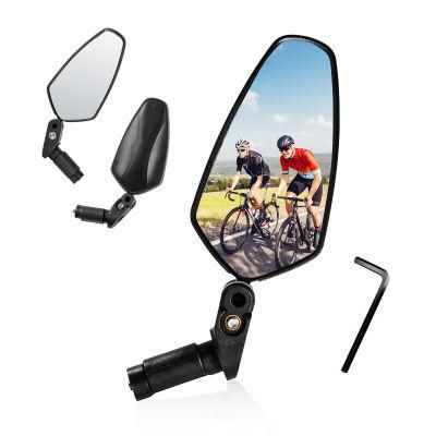 360 Degree Rotation Adjustable Bicycle Rearview Handlebar Mirrors Cycling Rear View Mountain Bike Road Bike Rearview Mirror