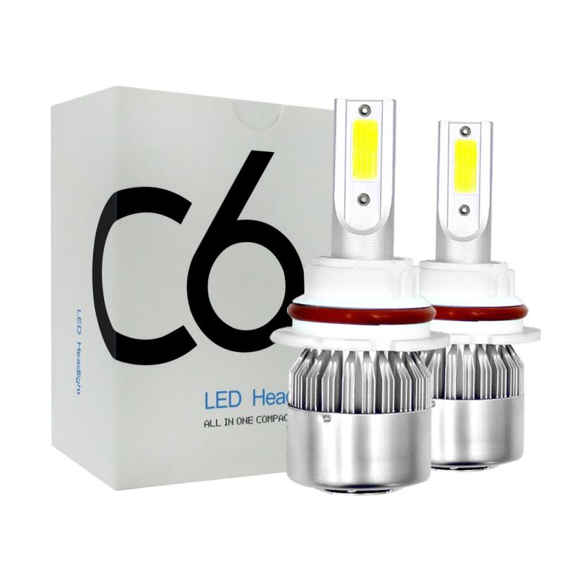 C6 LED Headlights, Headlights, Factory Direct Sales, Super-Concentrating and Super-Bright COB Light Source H7