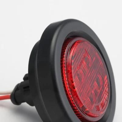 Functional 2.0 Inch Round LED Side Clearance Outline Marker Signal Light for Truck Trailer