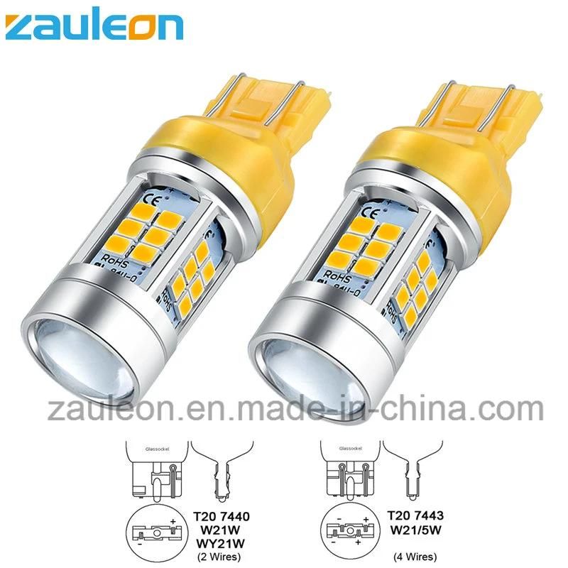Amber LED T20 W21/5W 7443 7440 Car Lamp