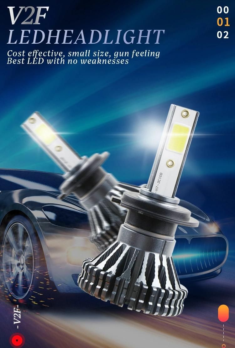 V2f LED Car Headlight Bulbs 40W 6500K Wholesale Automotive Parts Automobile Lamp 9005 H11 H7 LED Headlight Novsight H4