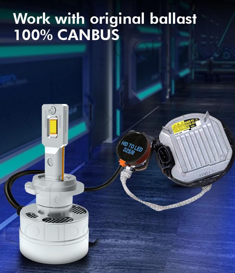12V 100% Canbus High Power LED USA Bridgelux Csp Chip D2s LED Car Headlights
