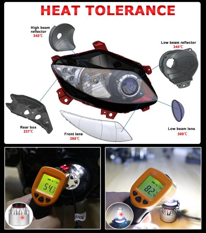 Auto Lamps S2 72W 8000lm Turbo Car Accessories 6500K 4300K 8000K LED Fog Light