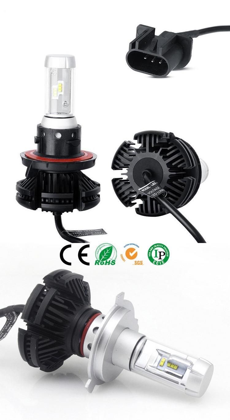 Lightech X3 H4 Auto Headlight with LED Car Light